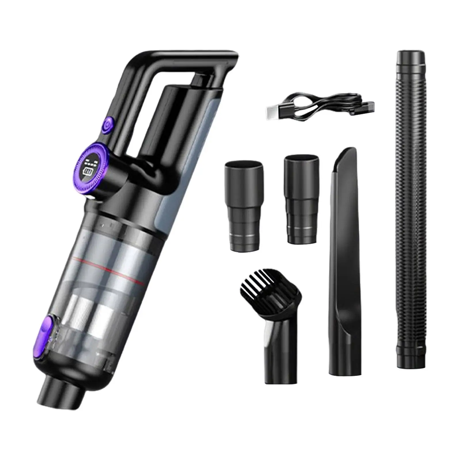 Беспроводные ручные пылесосы универсальный малошумный 2-скоростной ЖК-дисплей