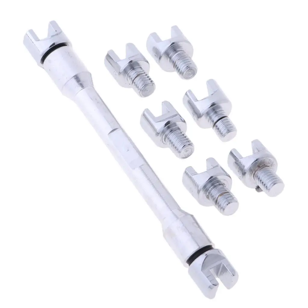 

1 комплект, ключ для спиц колес мотоцикла, инструменты для ремонта ручек, 8 размеров 5,4 мм-6,8 мм для мотоцикла