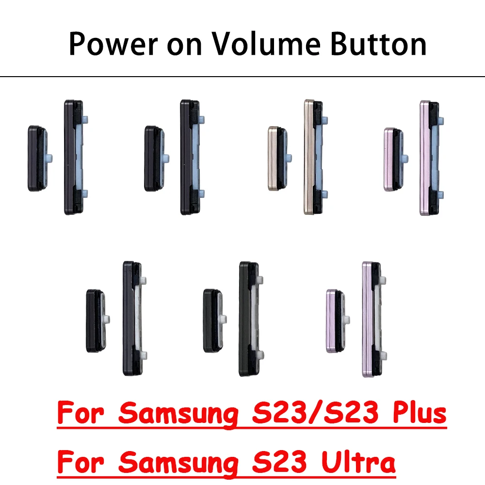 

Новая Боковая кнопка питания + кнопка регулировки громкости для Samsung Galaxy S23 Plus / S23 / S23