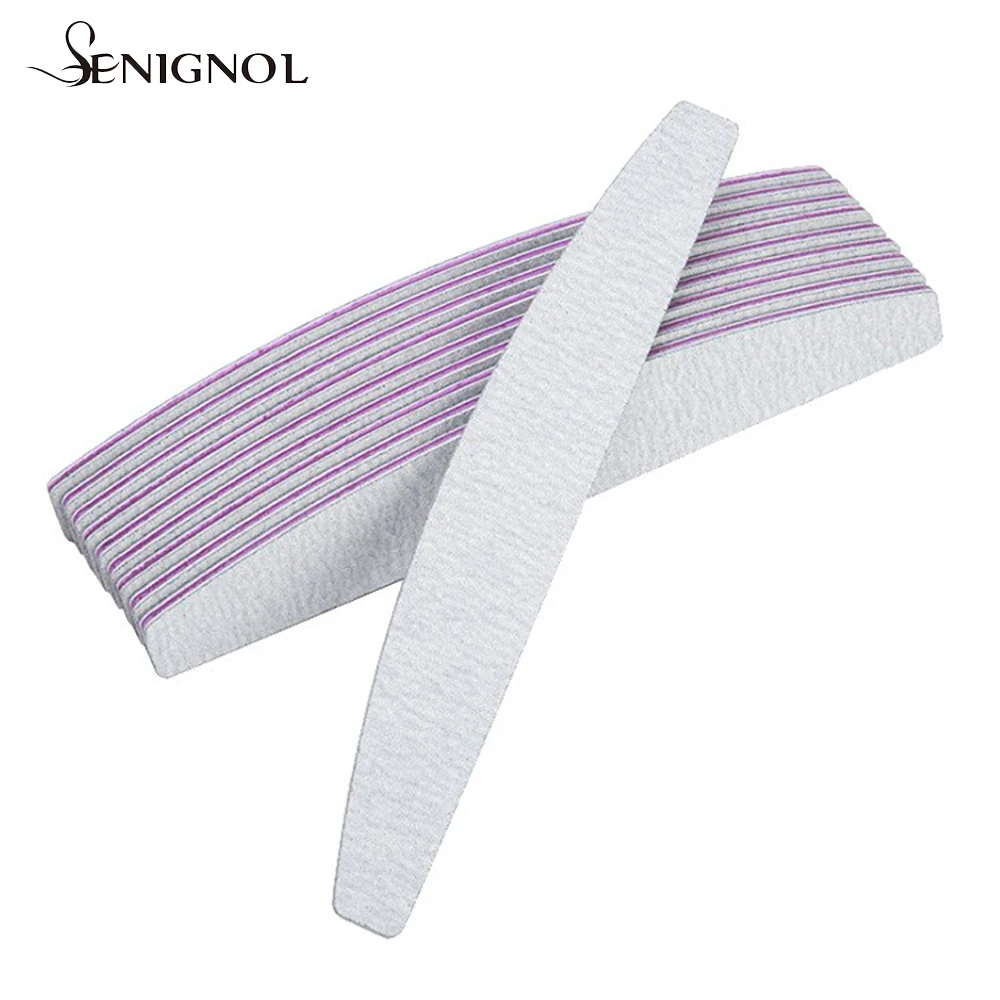 SENIGNOL 5/10/20 шт. пилочка для ногтей 100/180 наждачная бумага шлифовальная пилка