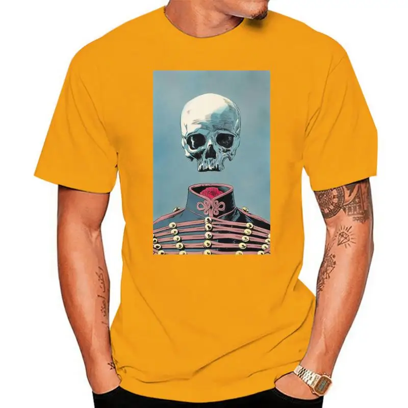 

Skull General T-Shirt Skeleton Military Colonel Captain Tee Napoleon War Digital Printed Tee Shirt