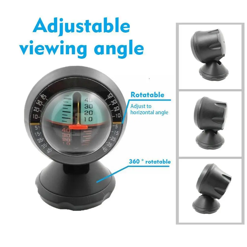 Автомобильный Инклинометр вращающийся на 360 градусов измеритель наклона клейкий дорожный с индикатором уровня наклона Безопасный инструмент M2E3