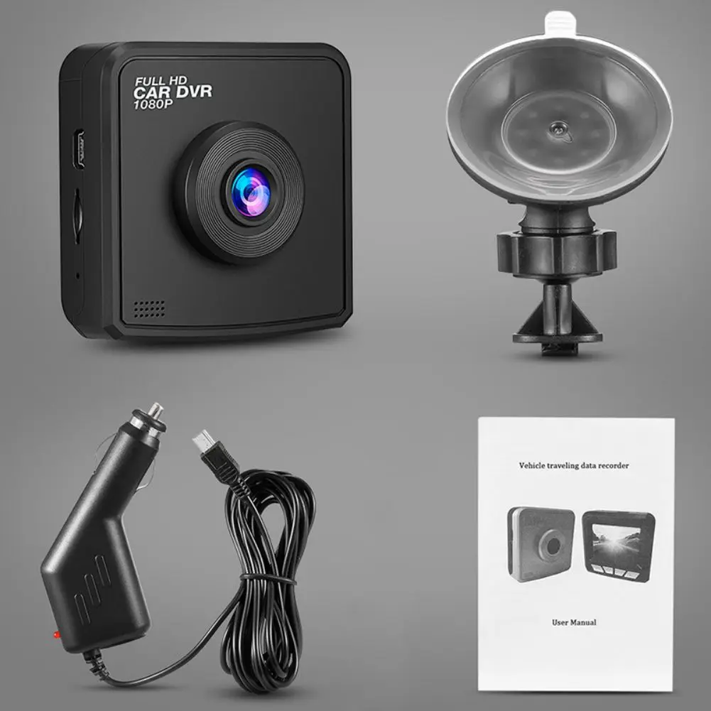 

1080P HD Stealth Camera Mini Dash Cam Автомобильный видеорегистратор с углом обзора 170 ° и функцией ночного видения, несколько языков, Большой горизонтальны...