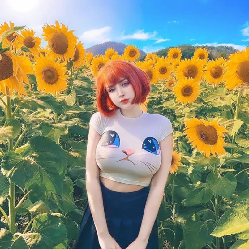 Летние облегающие футболки с графическим принтом для женщин сексуальная одежда