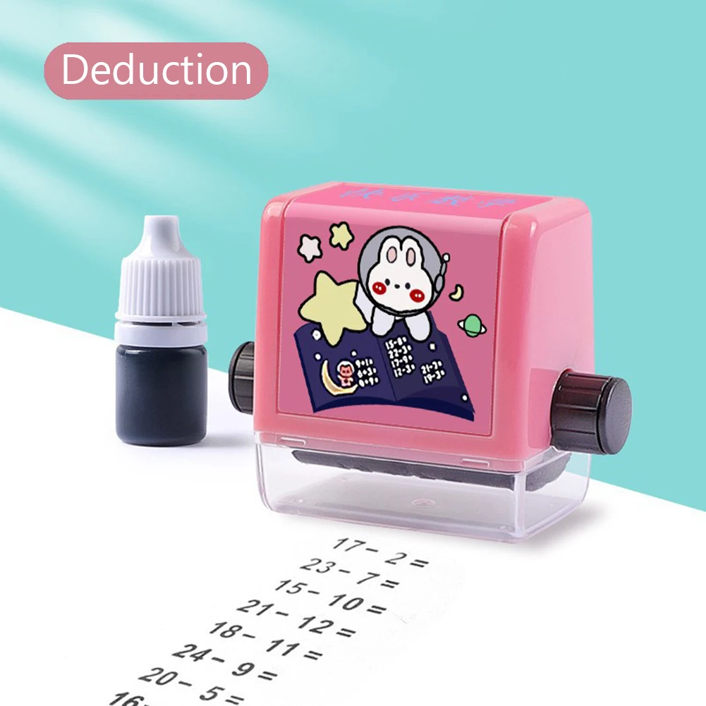 

Number Rolling Stamp Addition/subtraction/multiplication/division Rolling Stamp Elementary School Children Mouth Arithmetic Tool