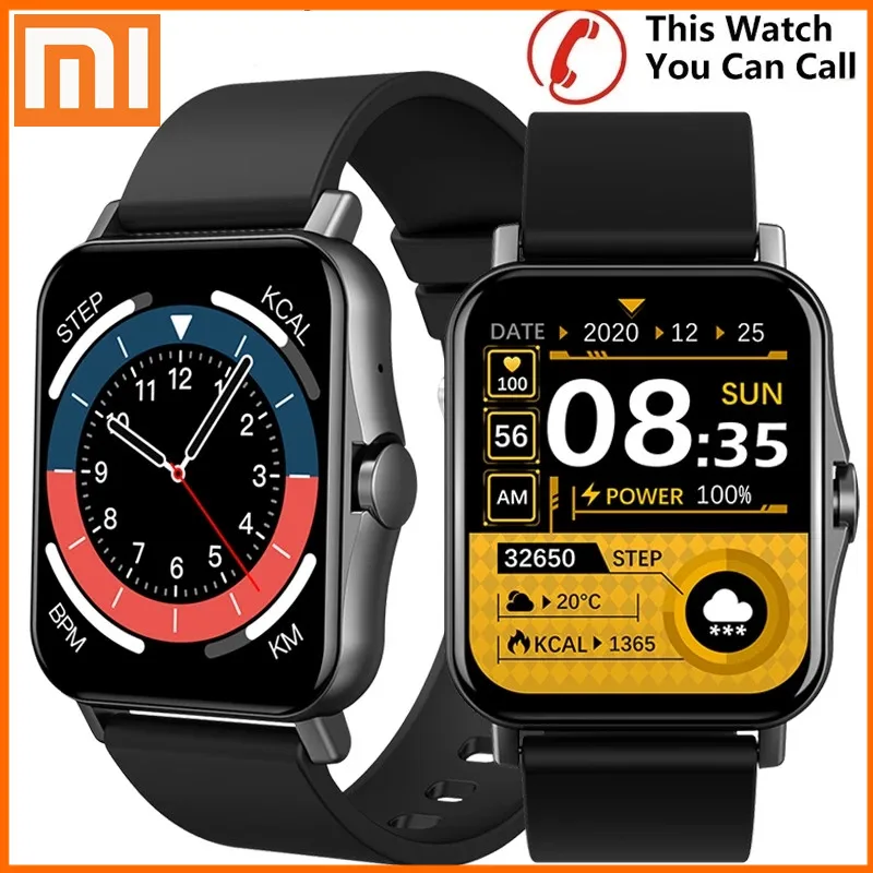 

Xiaomi Smart Watch Men Smartwatch Women 1.69 Inch Full Touch Receive/Make Call Heart Rate Monitor Body Temperature Measure Watch