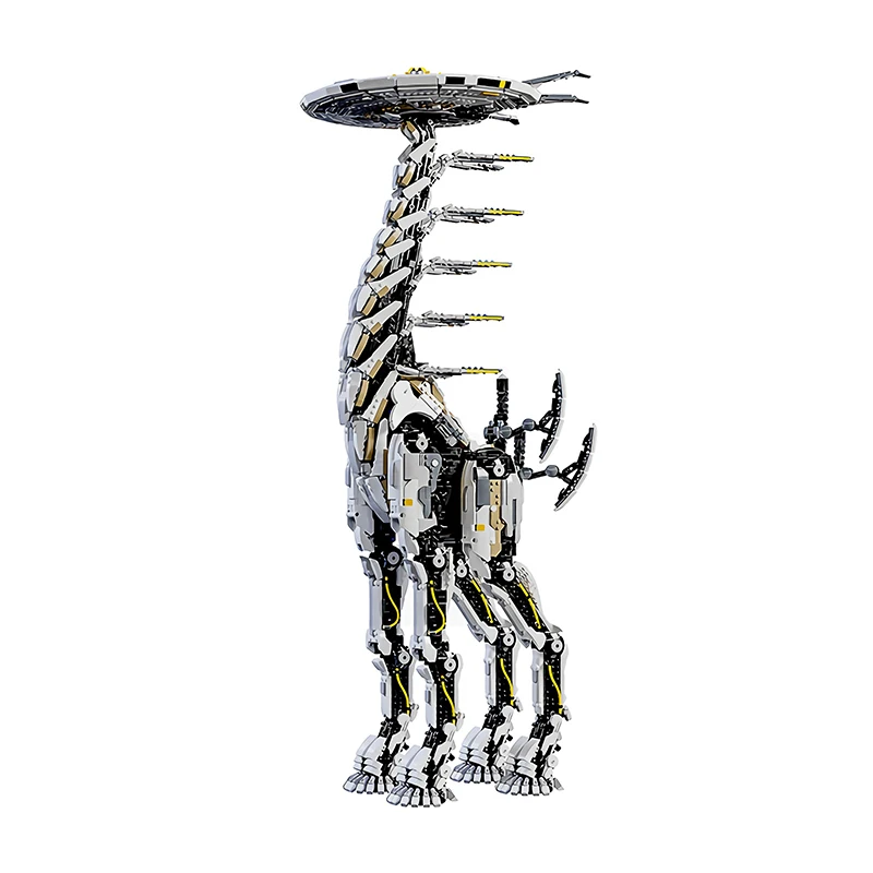

Moc Horizon Zero Dawned Monster Giraffe Giant Block Building Model Game Series Scene Monster Kids Construct Toy Gift