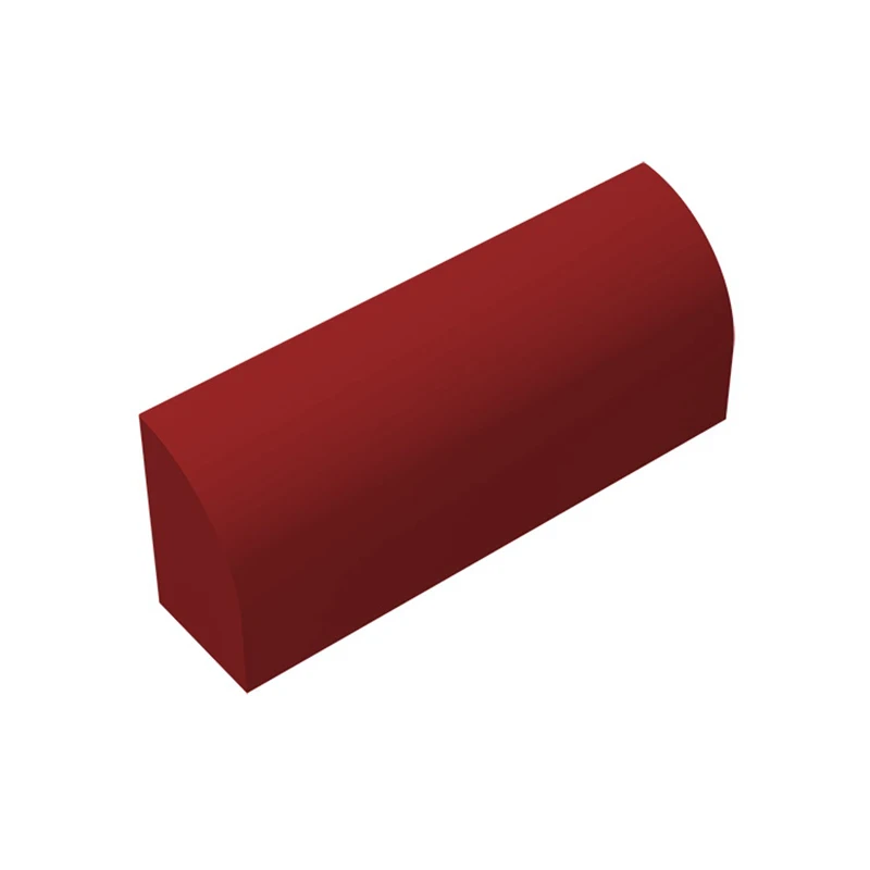 Фото Gobrick 10 шт. MOC части 10314 склон изогнутый 1x4x1 1/3 Совместимые Кирпичи сборный строительный блок головоломка из частиц игрушка подарок №2