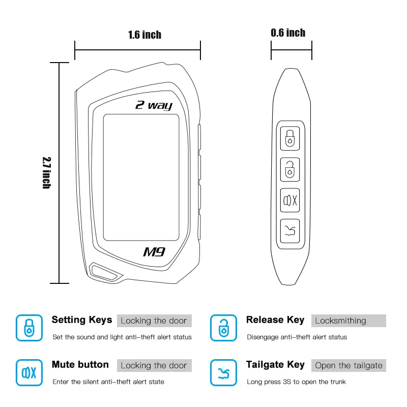 2023 Универсальная беспроводная система охранной сигнализации автомобильная