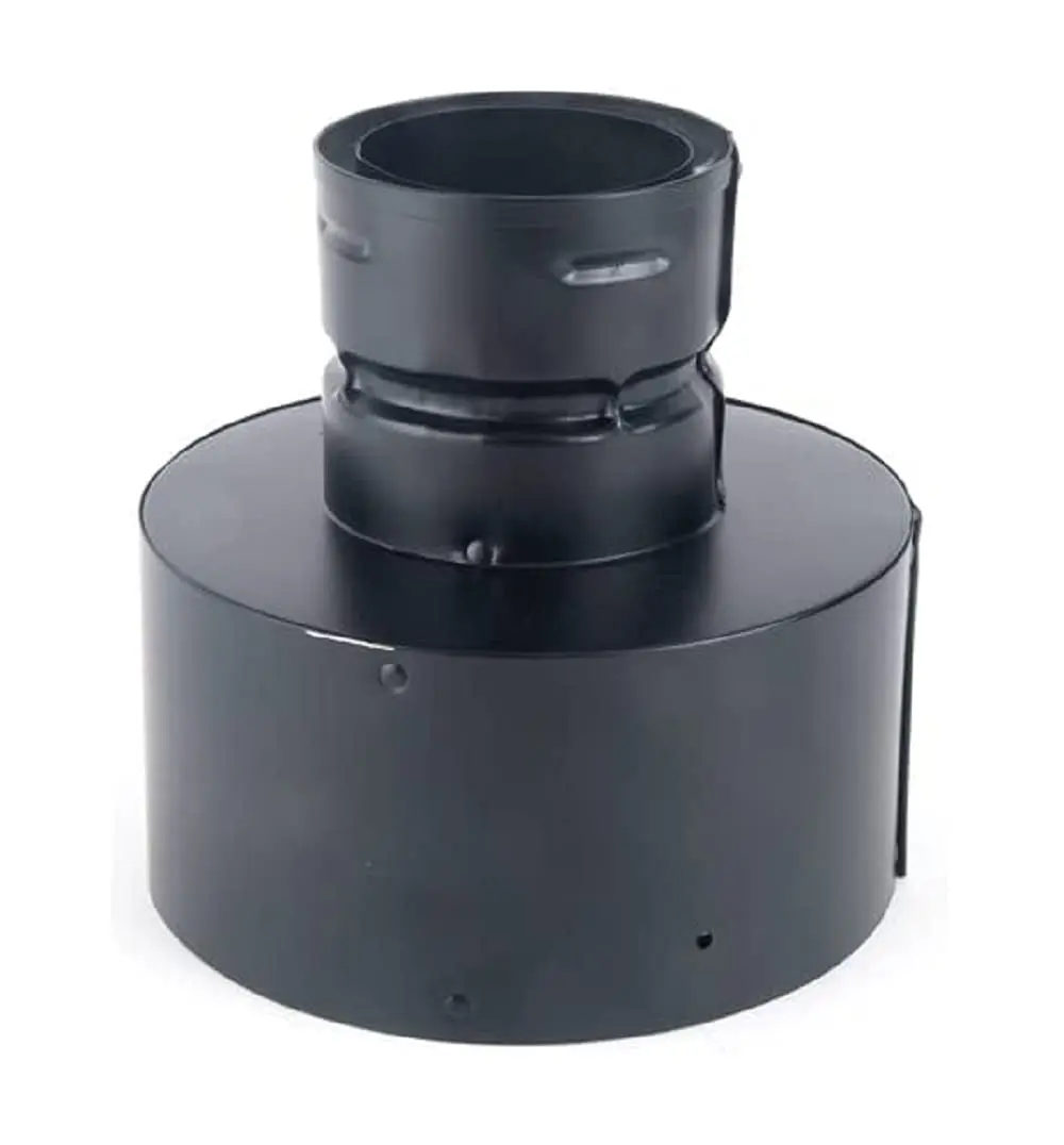 

PelletVent Double- Air-Insulated Pellet Stove Chimney Adapter with Stainless Steel Inner and Galvalume Outer , 6" Diameter