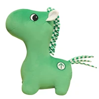 creative green horse pendant key chain doll green horse hug green code health code travel code plush toy gift