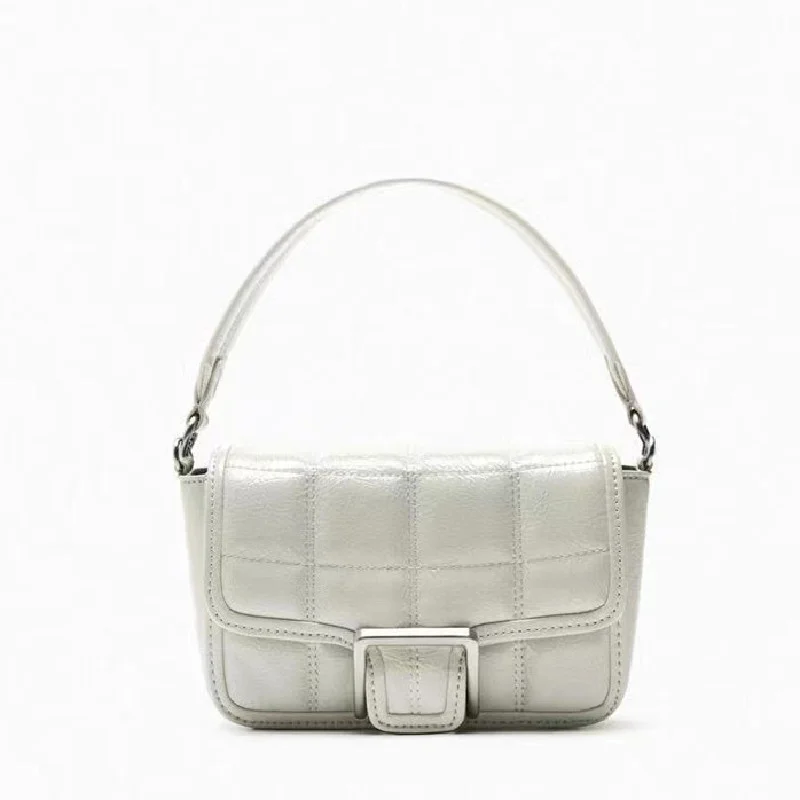 

NEW Vintage Luxury Designer Totes PU Leather Crossbody Handbag Women Brand Solid Color Quilted Shoulder Messenger Bag