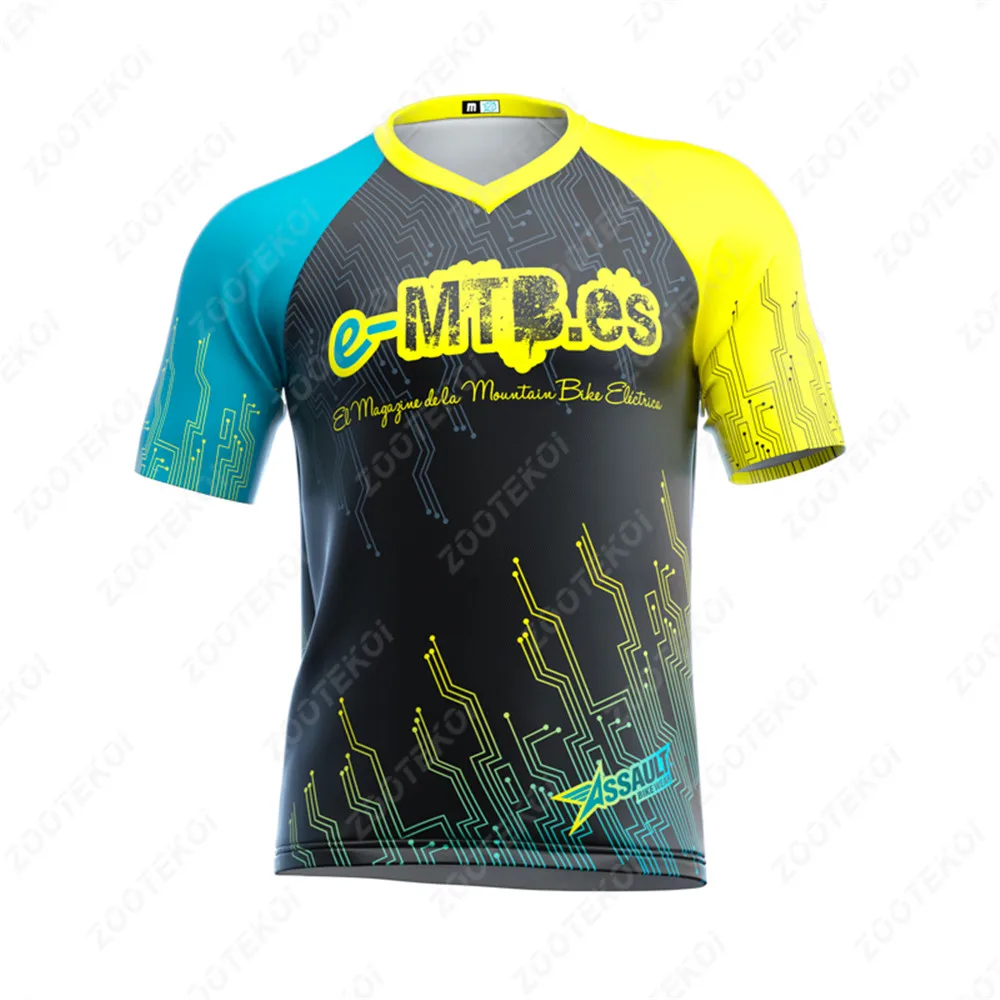 

Cycling Jersey Short Sleeve Enduro Motocross Jersey Mtb Downhill Mountain Bike Dh Maillot Ciclismo Hombre Quick Drying Shirt New