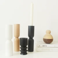 wooden candle holder with decor european simple candlestick geometric japanese candle holders wedding candlestick porta velas