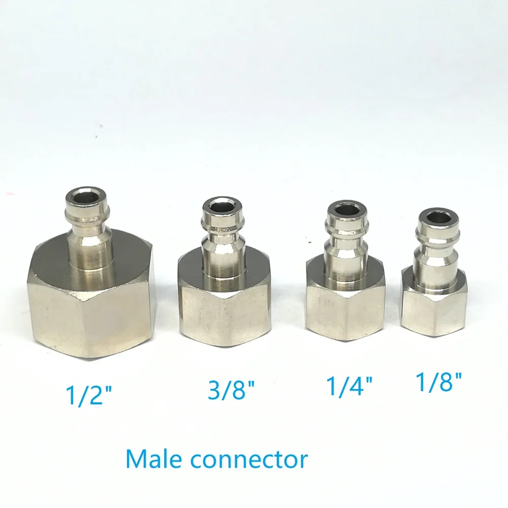 

MINI Европейский стиль Пневматические быстроразъемные фитинги с внутренней резьбой 1/8" 1/4" 3/8" 1/2" Соединитель воздушного шланга с трахеей