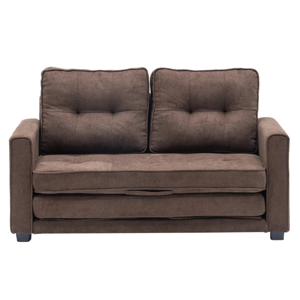 

Disassembly and Assembly of Back Pull Point Double Sofa Bed Sofa Bed Simple Nordic Style 148 * 74 * 81cm Solid Wood Soft Bag Bro