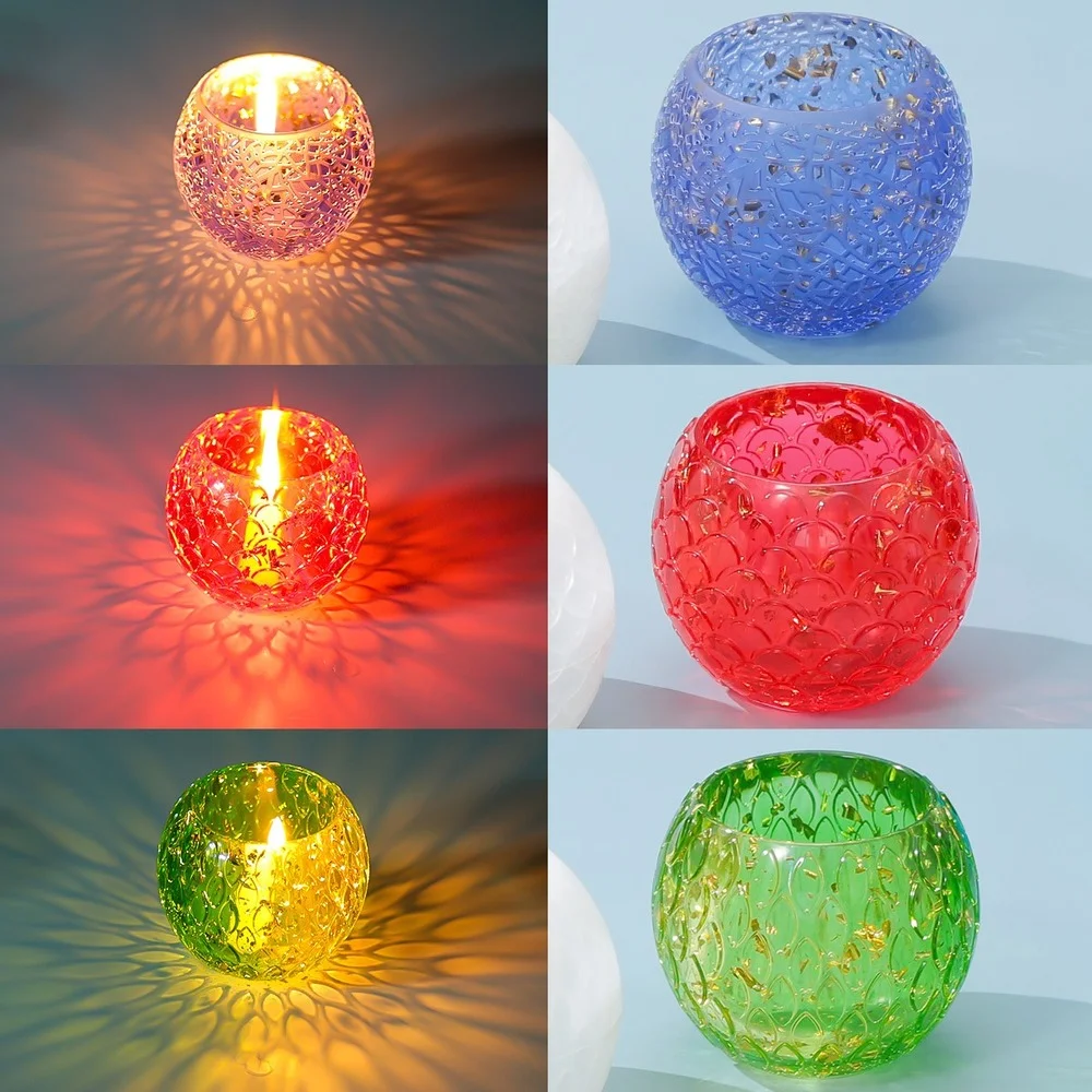 

3D Candle Holder Molds Candles Holders Epoxy Silicone Mold Candlestick Mould DIY Jewelry Box Decoration Wedding Party Decor