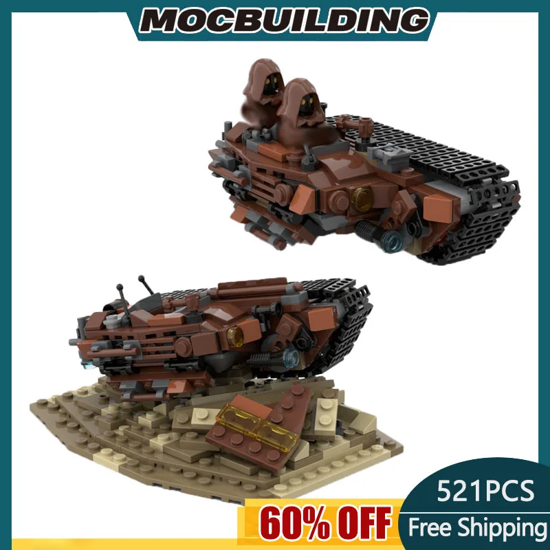 

Конструктор MOC строительные блоки из фильма «Звёздная звезда», военная колесница и шлем, технологические кирпичи «сделай сам», креативная с...