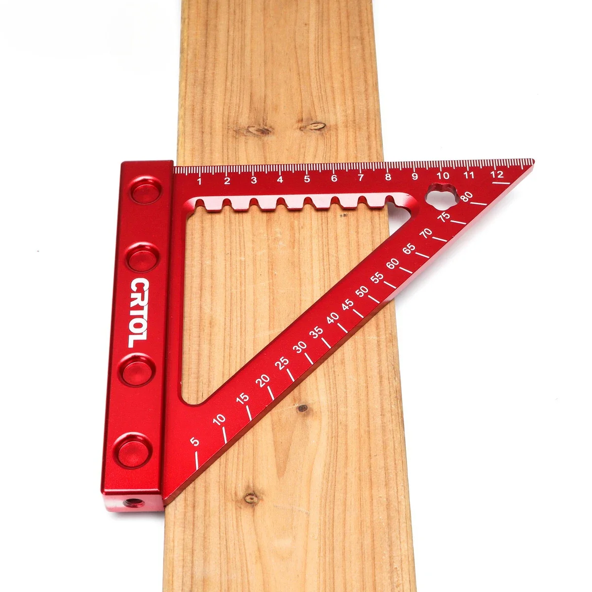 CRTOL 6-дюймовая 90-градусная метрическая угловая линейка из алюминиевого сплава