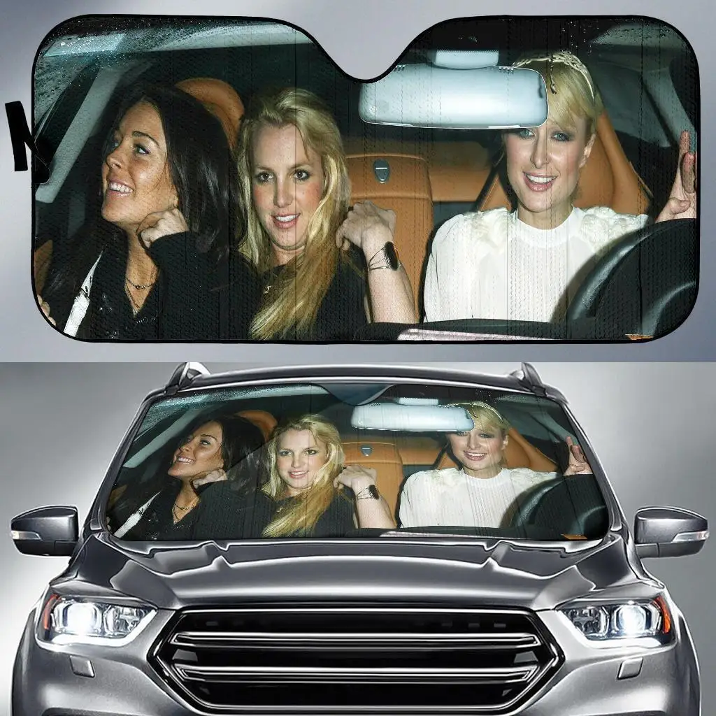 

Paris Hilton Linsay Lohan Britney Spears Car Sun Shade