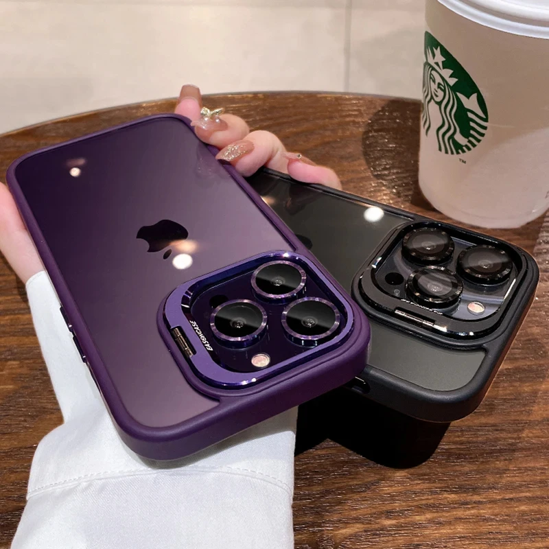 Новый роскошный металлический держатель для объектива камеры Чехол-подставка