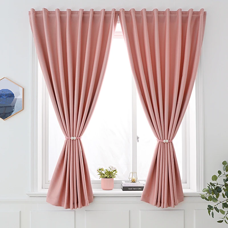 

Magic self-adhesive full blackout curtain cloth, hole free installation of new bedroom blackout curtains living room curtains