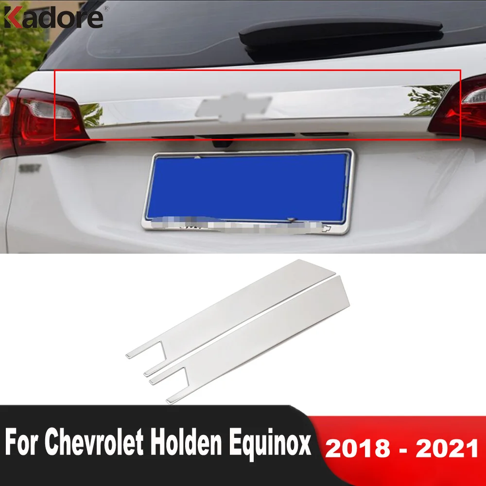 

Накладка на крышку багажника для Chevrolet Holden Equinox 2018, 2019, 2020, 2021, нержавеющая сталь, автомобильные аксессуары, молдинговая лента для задних воро...