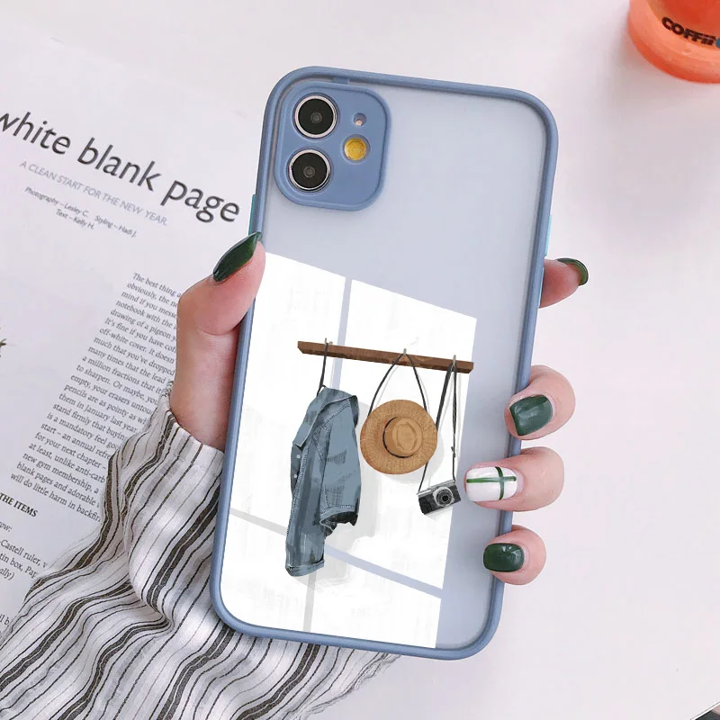 

Cartoon Girl's Life Phone Case For iphone 11 13 14 12 Pro Max 7 8 14 Plus SE 2020 home scene case for iPhone X XR XS Hard Covers