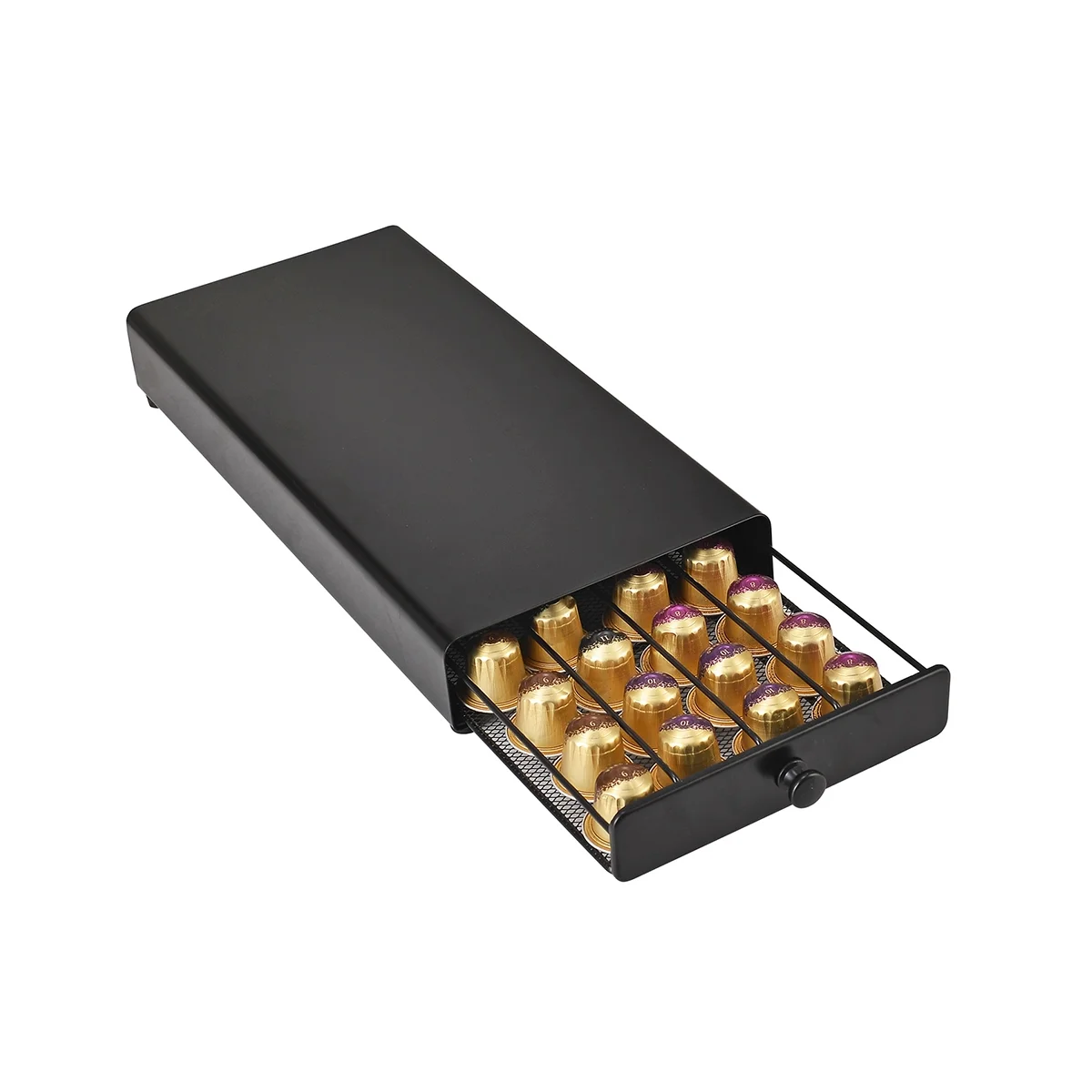 

40 Pods Coffee Capsule Organizer Storage Stand Practical Coffee Drawers Capsules Holder for Nespresso Coffee Capsule
