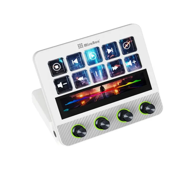 Фото Контроллер Mirabox N4 Pro 1 Stream Deck, альтернатива Elgato, 10 программируемых LCD-клавиш с более чем 500 плагинами для стриминга/манипуляции с контентом №1