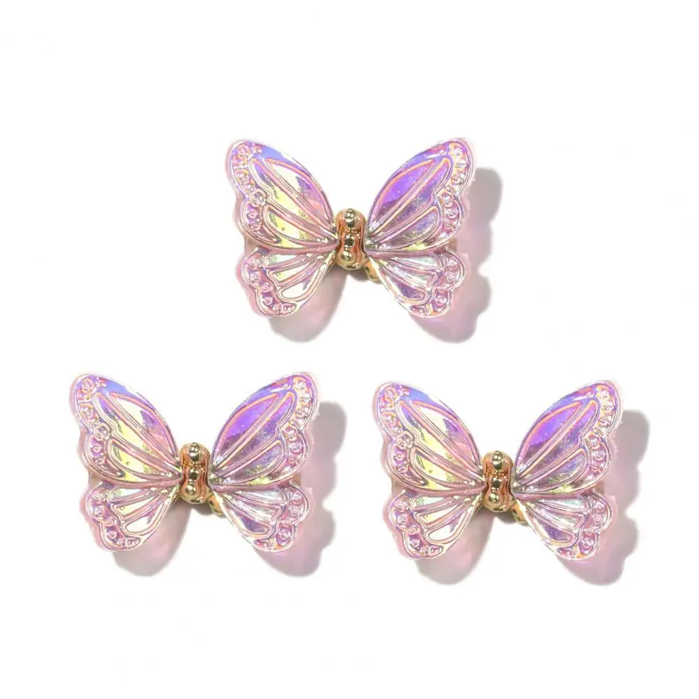 

3 шт. украшения для ногтей Изысканная форма водостойкая привлекательная Бабочка украшение для дизайна ногтей кончики для маникюра принадле...