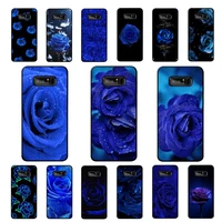 maiyaca blue rose flower phone case for samsung note 5 7 8 9 10 20 pro plus lite ultra a21 12 02