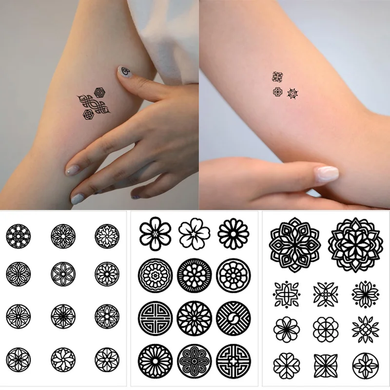 6 шт. водостойкие наклейки-тату на палец