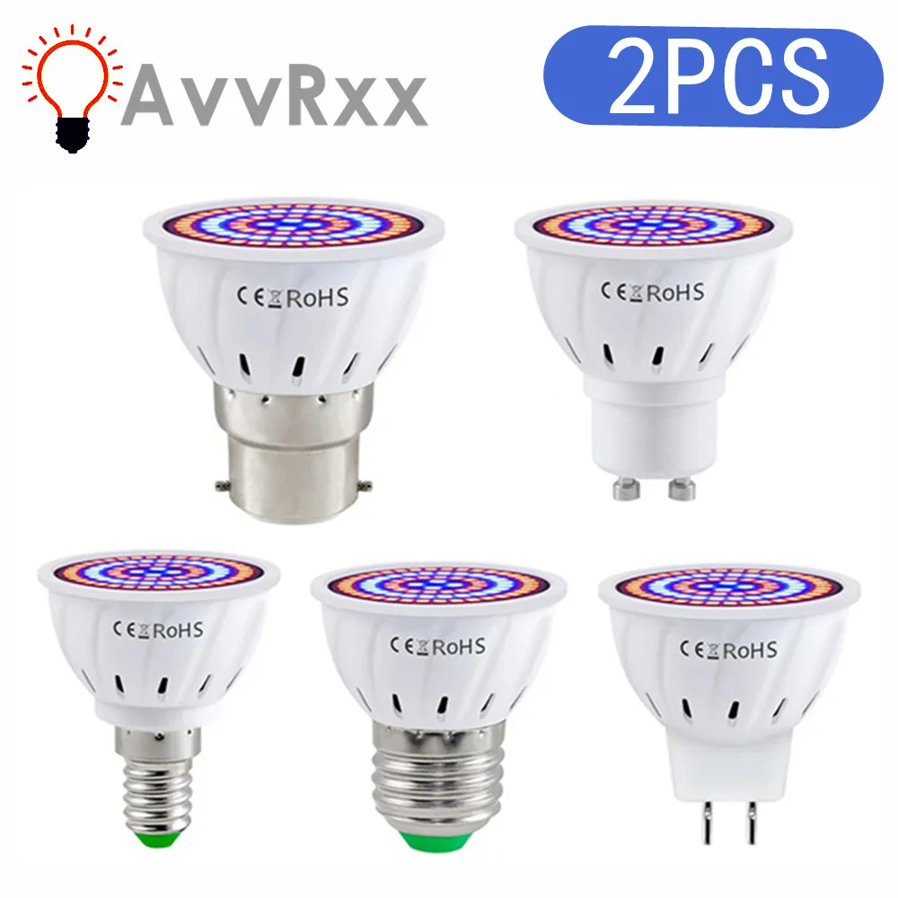 E27 Led Grow Bulb Mr16 Full Spectrum 220v Uv Lamp Plant E14 Flower Seedling Fitolamp Gu10