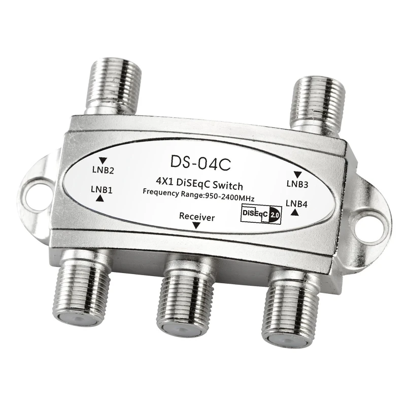 

DS-04C 4x1DiSEqC Switch Diseqc1.0, 2.0 Control Switching Signal DiSEqCSwitch