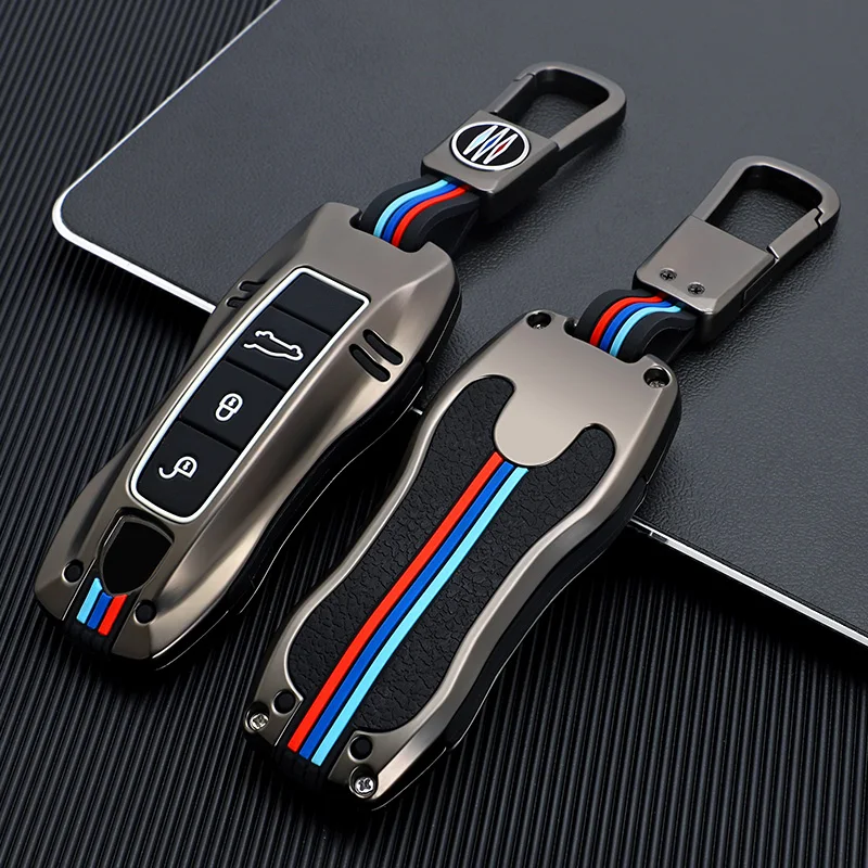 

Car Key Case for Porsche Cayenne 958 911 Lepin 996 Macan Panamera 997 944 924 987 987 Gt3 Cayman 987 Key Cover Metal Accessories