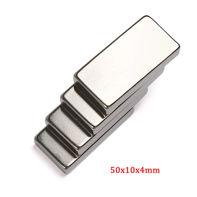 

5/10PCS 50x10x4mm Powerful Magnets Long Sheet Permanent Magnet 50x10x4 mm N35 Super Strong Neodymium Magnet NdFeB 50*10*4 mm