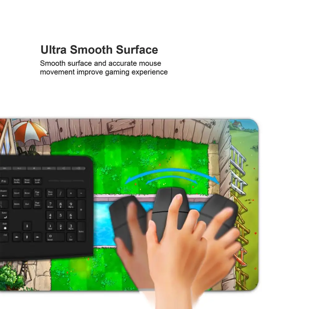 Фото Коврик для мыши PVZ MAPS Tapetes de Mesa Teclado, Borracha Kawai, Tapete de Mesa Antiderrapante, XXL90x40 см Коврик для мыши №2