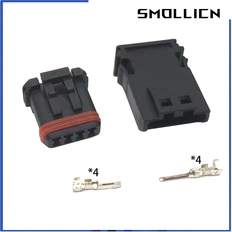 1 компл., 4 контакта, гнездо, мужской, автомобильный водонепроницаемый разъем для зеркала заднего вида, нагревательный провод, штепсельная вилка MX19004S51 MX19004P51
