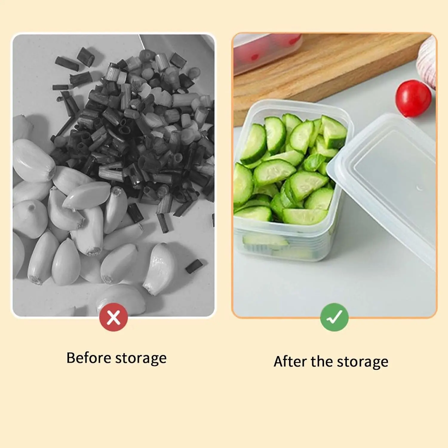 6-шт пищевые контейнеры с герметичными прозрачные пластиковые для приготовления