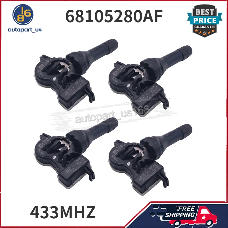 TPMS Датчик давления в шинах 68105280AF 433 МГц для Chrysler Pacifica 200 Dodge Durango Дротика Jeep Renegade Grand Cherokee