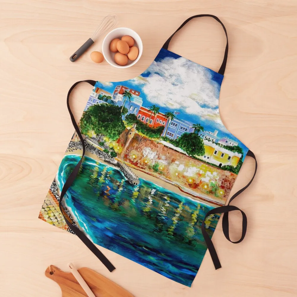 Фартук Paseo de la принцесса Форталеза старый Сан-Хуан Пуэрто-Рико Женский фартук для
