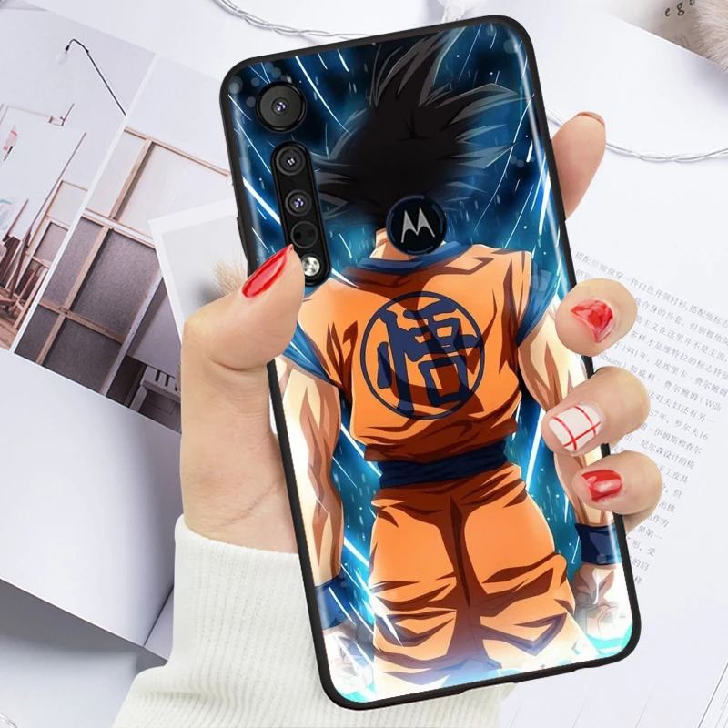 cartoon goku dragon ball for motorola moto g g60 g60s g50 g40 g9 g10 e7i e6s power edge 20 e20 2021 x3 s pro black phone case free global shipping