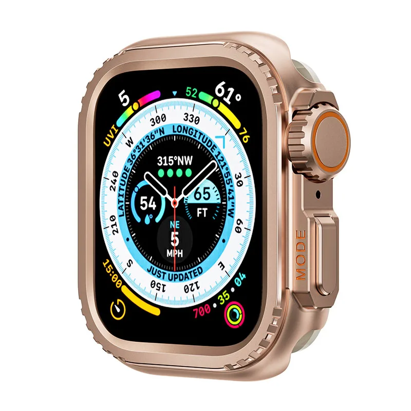Фото Металлический чехол-бампер для Apple Watch 46 мм 45 мм 44 мм 42 мм 49 мм Защитная рамка-чехол для iWatch серии 10 9 8 7 6 5 4 SE ultra 2 №5