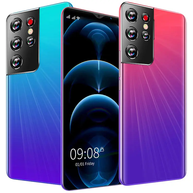 

samsumg s21 New one plus 8gb ram 256gb rom large memory cell phones china mobile phone accessories