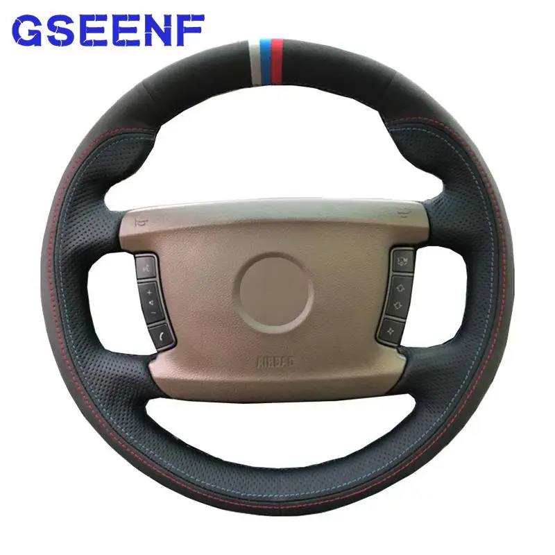 

For BMW E65 E66 2001-2005 2006 2007 2008 (4-Spoke) Funda Volante Stuurhoes DIY Car Steering Wheel Cover Black Suede Leather