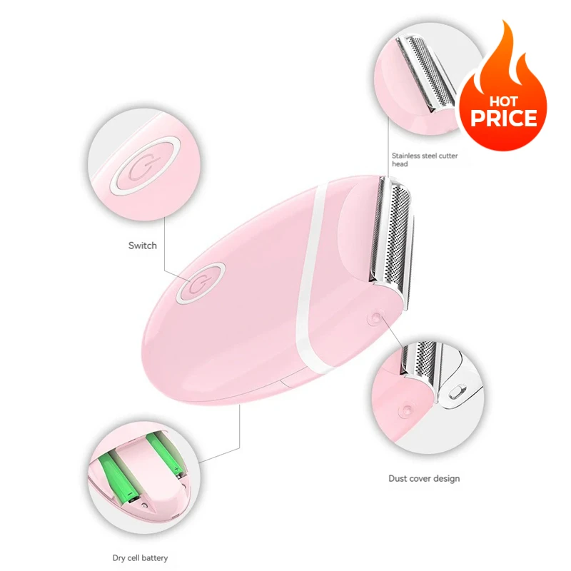 Машинка для удаления волос триммер женщин наконечник ножа водонепроницаемый