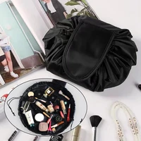makeup bag organizer women travel lipstick eye shadow cosmetic storage bags large capacity portable lazy drawstring make up case