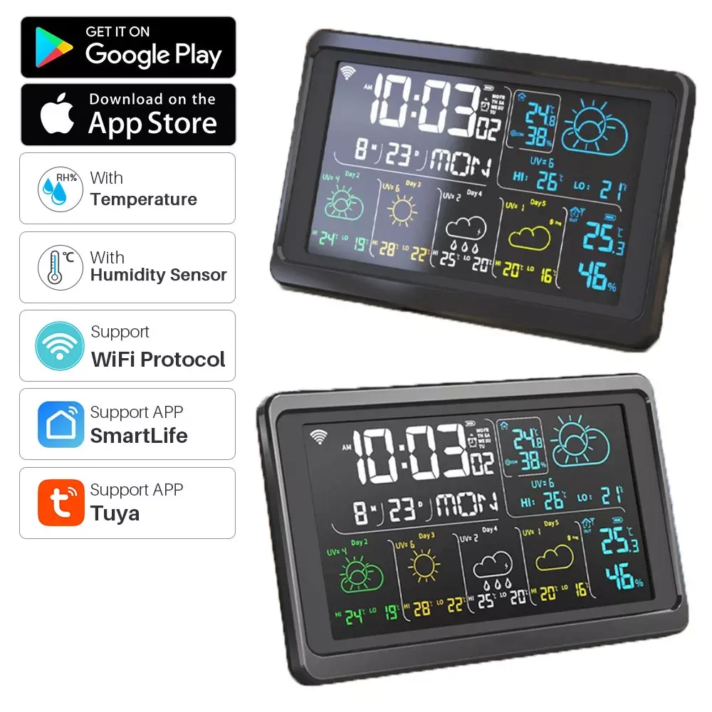 

Умная Метеостанция Tuya с Wi-Fi и управлением через приложение