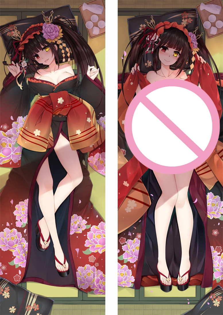 

3D Double-Sided Tokisaki Kurumi Print Dakimakura Hugging Body Pillow Case Cover Date A Live Cartoon Charater Thorw Cushion Cases